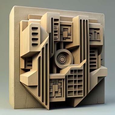 3D model brutalism (STL)